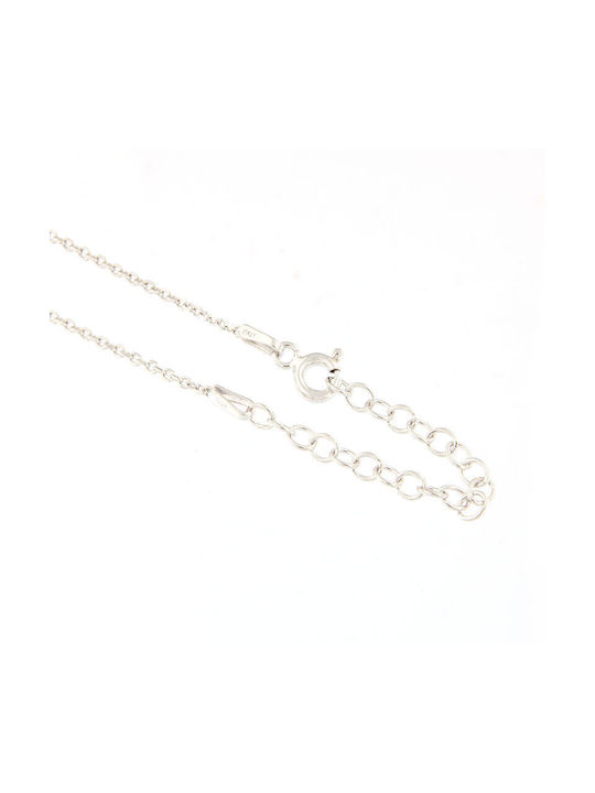 Women's Silver Monogram (e) With Chain 925.