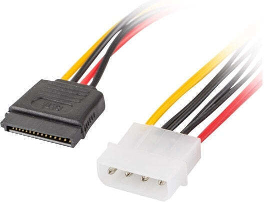 Lanberg 4-Pin Molex / 15-Pin Sata - 4-Pin Molex / 2x 15-Pin Sata / 15-Pin Sata Cable 4m Πολύχρωμο