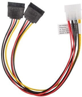 Lanberg 4-Pin Molex / 15-Pin Sata - 4-Pin Molex / 2x 15-Pin Sata / 15-Pin Sata Cable 4m Πολύχρωμο