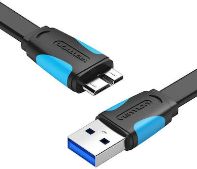 Vention Regulär USB 2.0 auf Micro-USB-Kabel Schwarz 0.5m (VAS-A12-B050) 1Stück