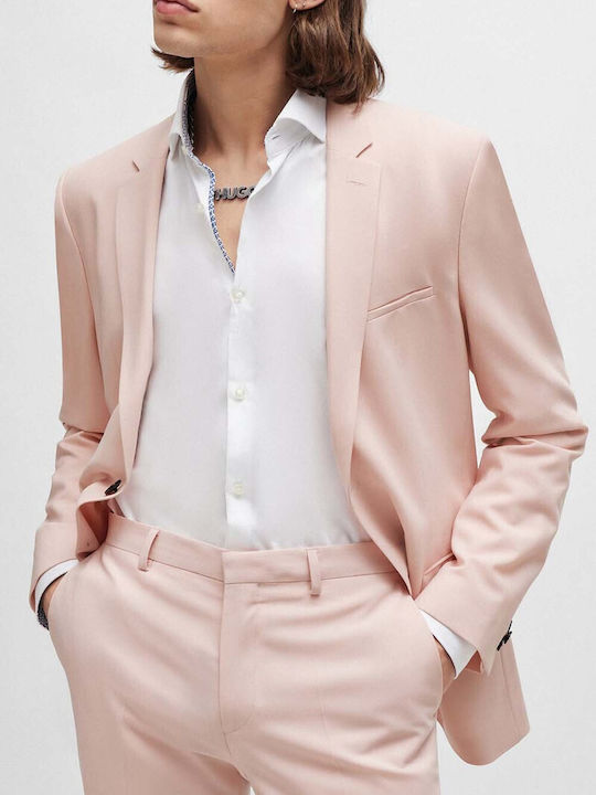 Hugo Boss Men's Suit Jacket Pink