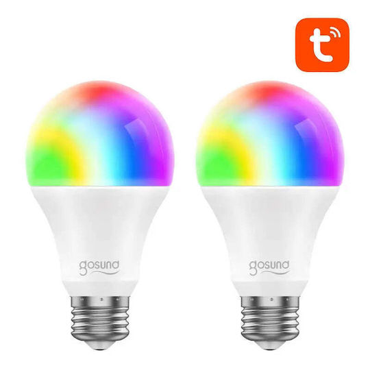 Gosund Smart Bulbs LED for Socket E27 and Shape A60 RGB 800lm 2pcs