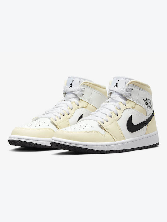 Jordan Air Jordan 1 Mid Γυναικεία Μποτάκια Coconut Milk