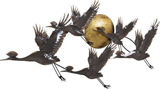 HomeMarkt Grey Metal Wall Decor 90x90cm