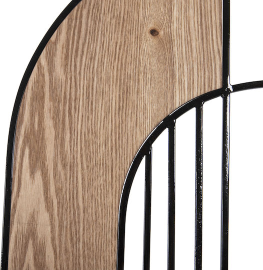 HomeMarkt Mixed Art Black Wooden 66x100cm