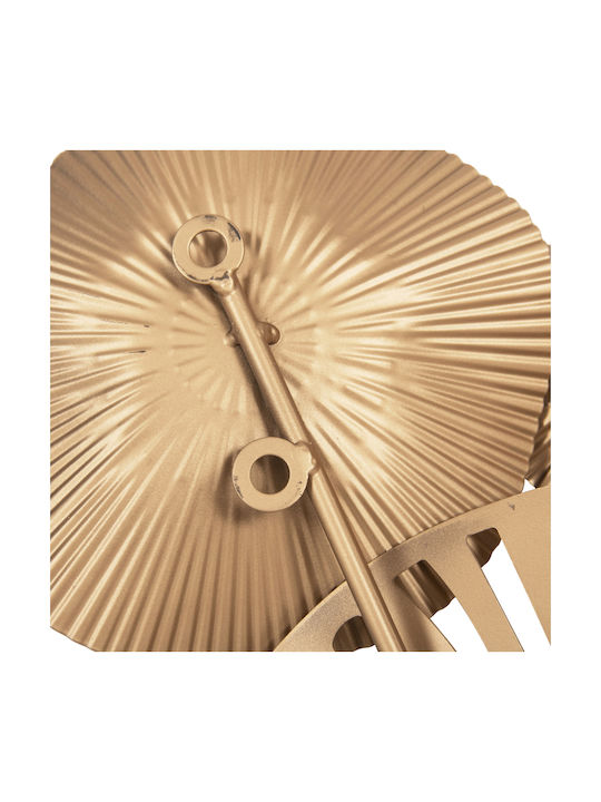 HomeMarkt Wanddekoration Geometrisches Element Braun aus Metall 83x48cm