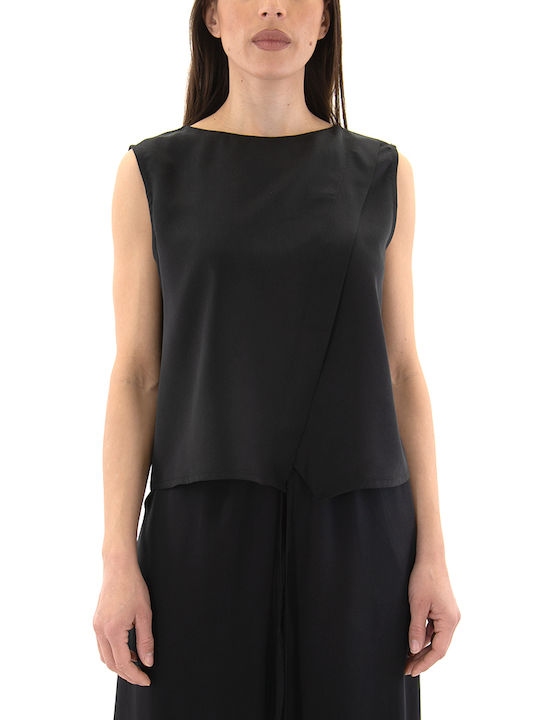 Kramma Women's Blouse Sleeveless Black