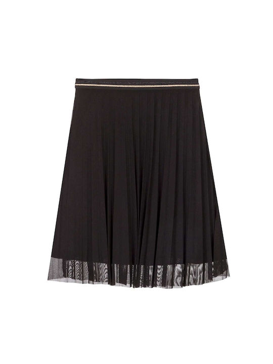 Losan Kids Pleated Tulle Skirt Black