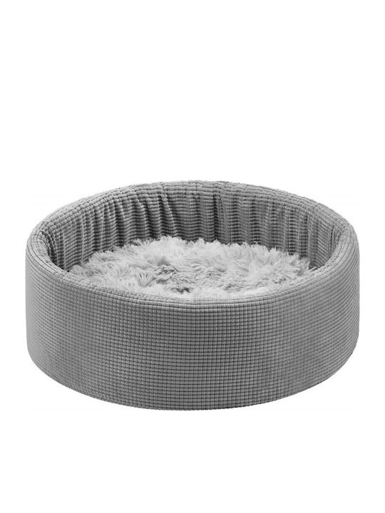 Navaris Pillow Dog Round Gray 50x50cm