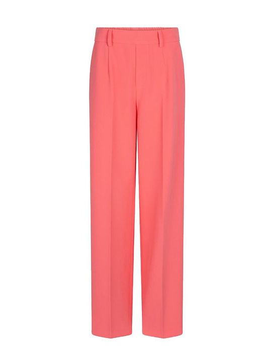 Women's Fabric Trousers Red