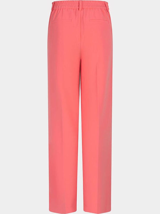 Women's Fabric Trousers Red