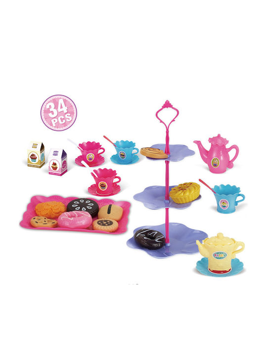 Spielzeug High Super Tea Set High Super Tea für 3+ Jahre 18 Teile 1 Stück und Geschenkkerze
