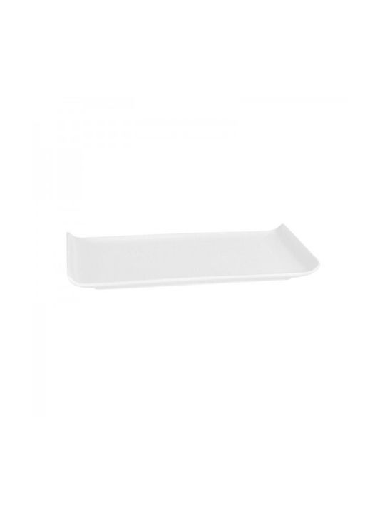 Soler Hispania Serving Platter Rectangular made of Porcelain White 30x15cm
