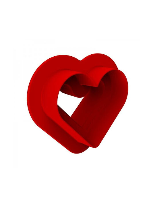 Silikomart Level Hearts 35 Backform Torte Silikon 8x6.6x1.2cm 1cm