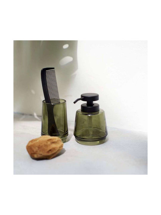 Sealskin Mood Bathroom Accessory Set Glass Green