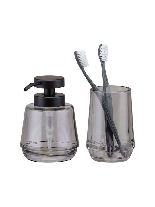 Sealskin Mood Bathroom Accessory Set Glass Gray