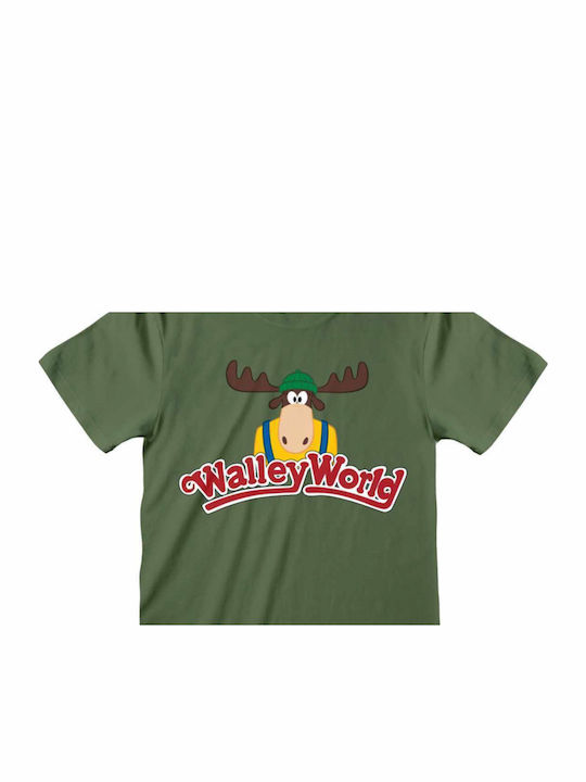 Heroes INC Walley World T-shirt Χακί Βαμβακερό
