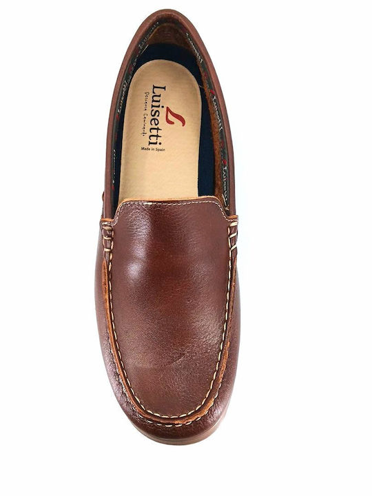 Luisetti 29300 (Cognac Leather) Men's Moccasins