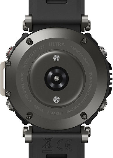 Amazfit T-Rex Ultra 47mm Waterproof Smartwatch with Heart Rate Monitor (Abyss Black)