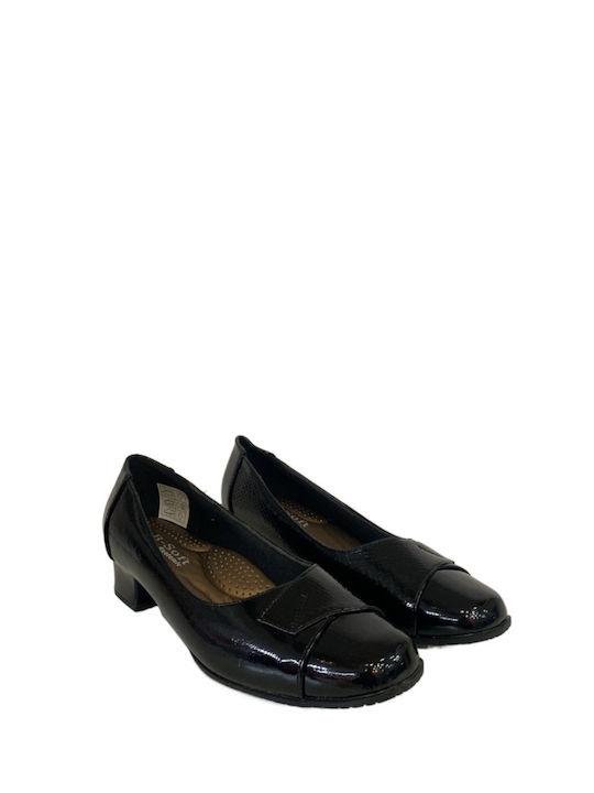 B-Soft Patent Leather Black Heels