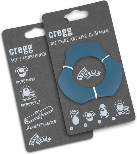 BrainStream Napkin Ring Inox Blue 1pcs