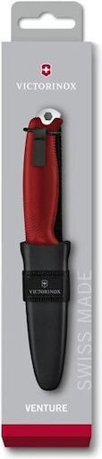 Victorinox Venture Red Knife with Sheath