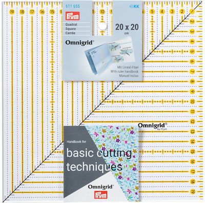 Quadratisches Lineal für Patchwork 20 X 20 Cm (611655)