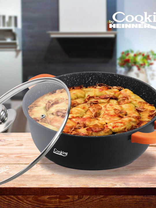 Heinner Dark Line Deep Stainless Steel Pot 18.5lt / 40cm