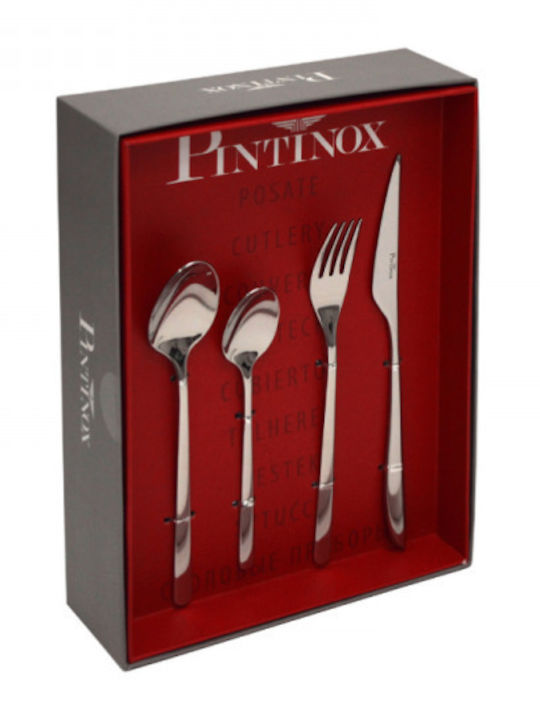 Pintinox Set de Tacâmuri Inoxidabil Argintiu 24buc