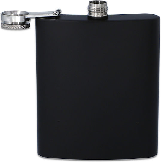 Hip Flask Φλασκί Ανοξείδωτο Μαύρο 210ml