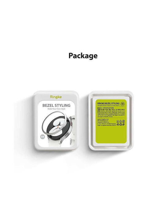 Protector Ringke Bezel Styling Gw4-40-42, For Apple Watch 6, 5, 4 40mm, Silver