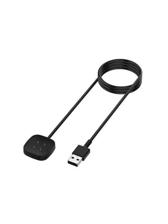 Edman Ladekabel für Fitbit Versa 3/versa4/sense 1/2, schwarz