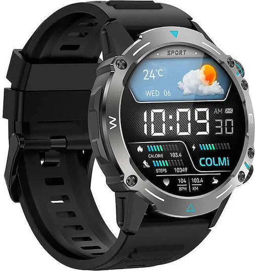 Colmi M42 Smartwatch με Παλμογράφο (Μαύρο)