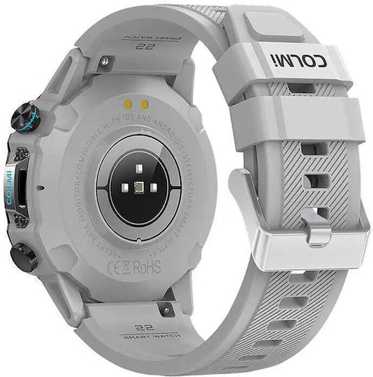 Colmi M42 Smartwatch με Παλμογράφο (Ασημί)
