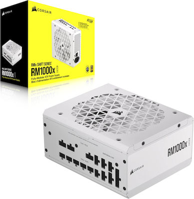 Corsair RM1000x Shift 1000W Alb Sursă de Alimentare Calculator Complet modular 80 Plus Gold