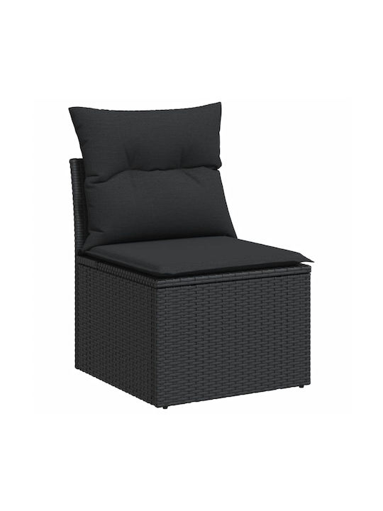 Canapea Cu Patru Locuri De Exterior Din Rattan Cu Perne 55x55x69cm