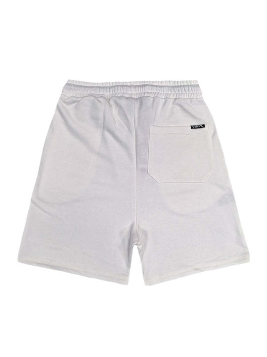 Vinyl Art Clothing - 09524-02 - Iridescent Logo Shorts - White