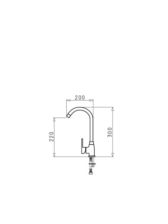 Pyramis Bello Duo 090927538 Kitchen Faucet Counter Gray