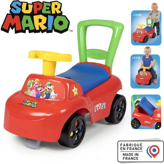 Smoby Super Mario Mașină Ride On Roșie Pentru Peste 10 Luni