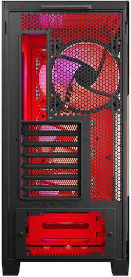 Modecom Volcano Expanse S Apex ARGB Геймърско Midi Tower Компютърна Кутия със Страничен Прозорец Черна