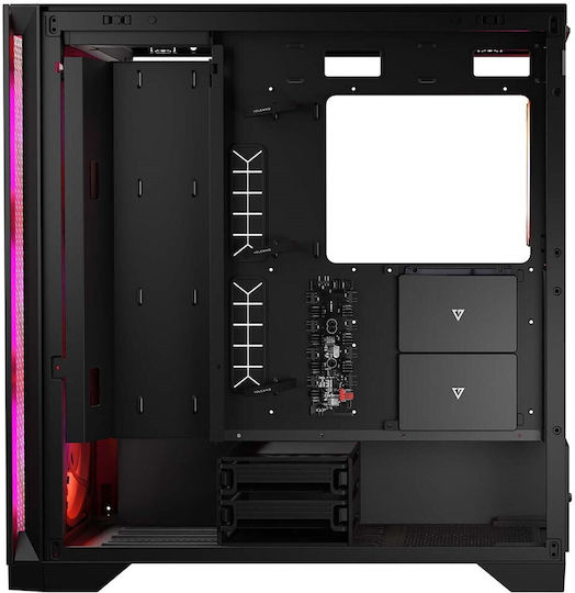 Modecom Volcano Expanse T Apex ARGB Gaming Midi Tower Κουτί Υπολογιστή με Πλαϊνό Παράθυρο Μαύρο