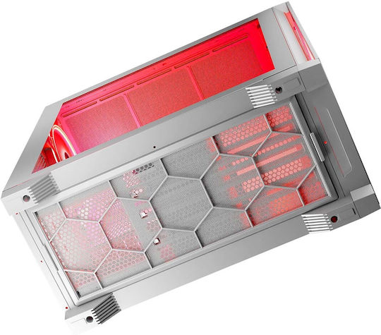 Modecom Volcano Expanse S Apex ARGB Gaming Midi Tower Κουτί Υπολογιστή με Πλαϊνό Παράθυρο Λευκό
