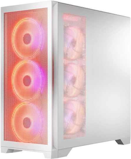 Modecom Volcano Expanse S Apex ARGB Gaming Midi Tower Κουτί Υπολογιστή με Πλαϊνό Παράθυρο Λευκό