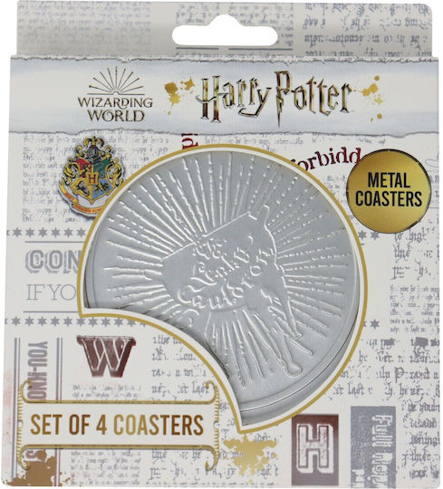 PCMerch Στρογγυλό Σουβέρ Μεταλλικό 4τμχ