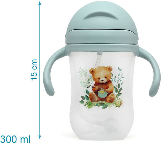 Kiokids Little Bear Образователно Биберон Пластмасово с Дръжки Многоцветно за 6м+ 300мл