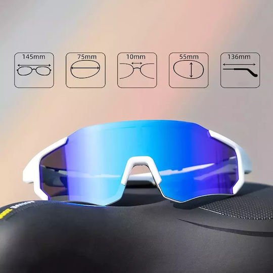 Rockbros 10183 Polarized Cycling Glasses Blue