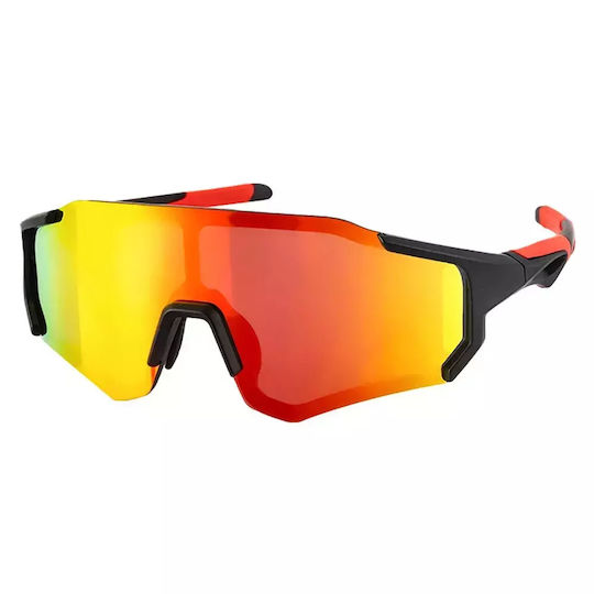 Rockbros 10182 Polarizing Cycling Glasses - Red