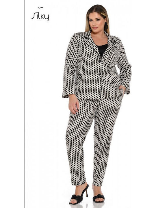 Silky Collection Blazer pentru femei Sacou Embrime