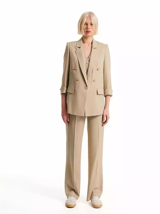 Forel Damen Blazer Beige