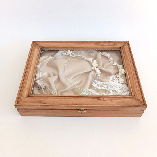 Korres Craft Στεφανοθήκη Ορθογώνια Ξύλινη 26.5x33εκ.